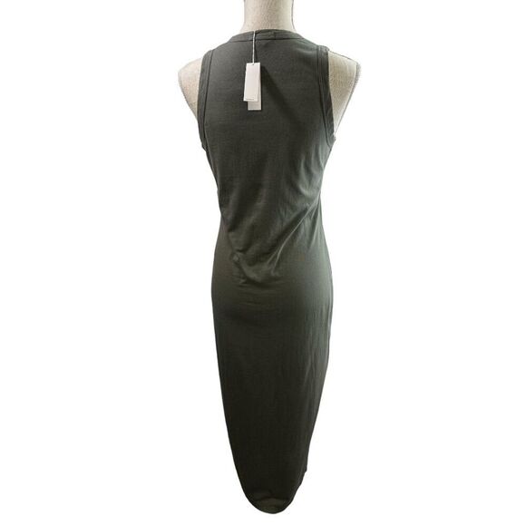James Perse Maxi Dress Sleeveless Cotton Green Sz 2/Medium Minimalist NWT /NEW - Picture 6 of 12